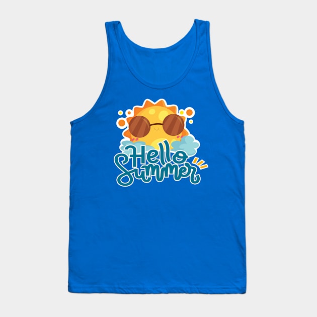 Hello Summer Tank Top by Amrshop87